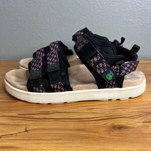 Gravity Defyer G-Defy Cafe Sandals VersoCloud Womens Sz 11 Adjustable Black Pink